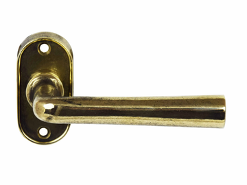 CONE - Brass door handle on rose by GIARA ART DESIGN-BRONZE - view 3